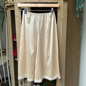 Vanity Fair Cream Satin Culottes